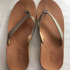 OluKai “Iwi” Leather Sandals